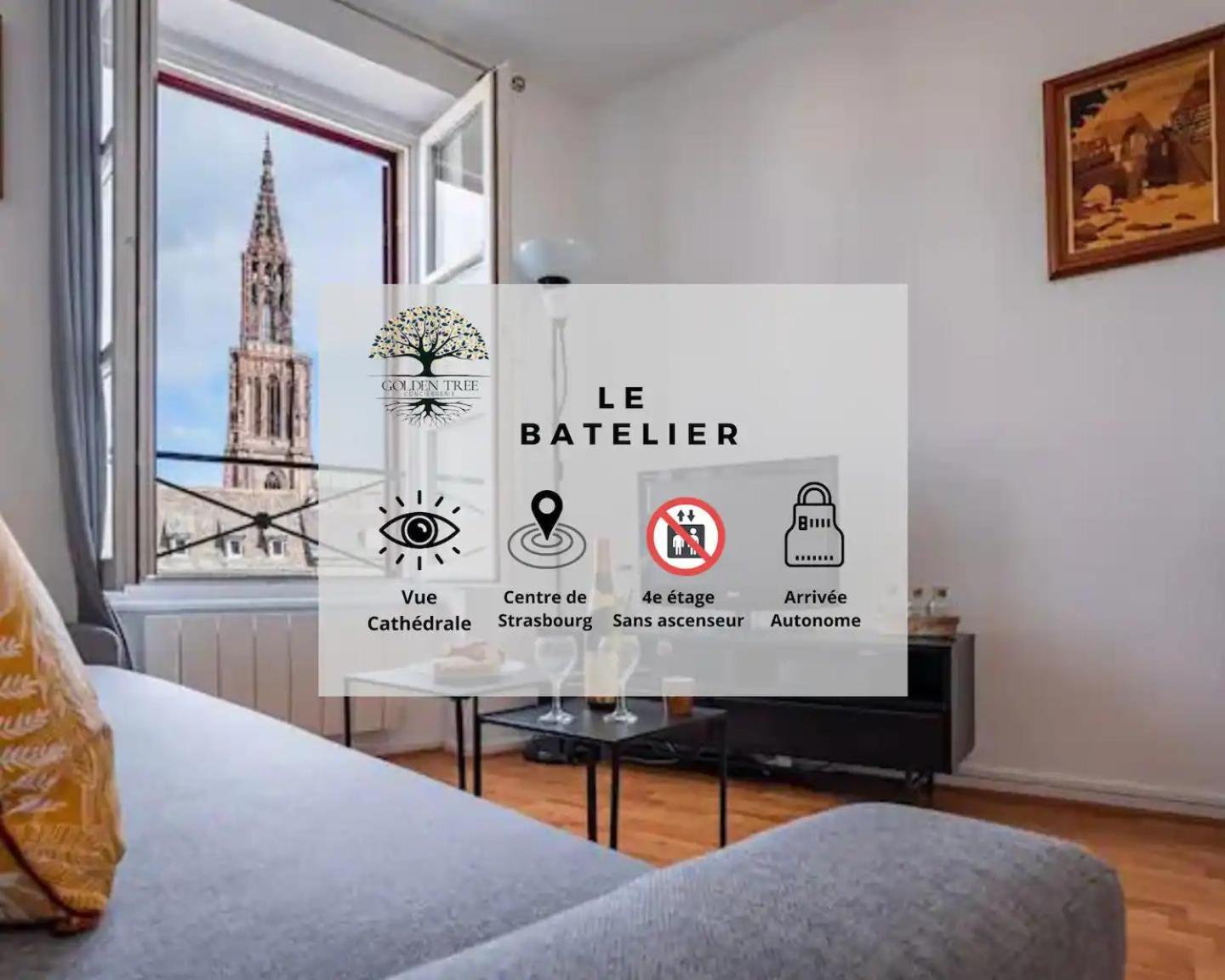 Apartmán Le Batelier - Hyper-Centre, Vue Unique Cathedrale Štrasburk Exteriér fotografie